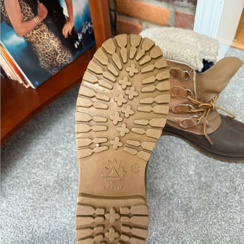 Buffalo David Bitton‎ Two-Tone Brown Winter Lace-Up Boots